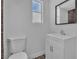 Clean bathroom with white vanity and tiled floor at 3777 Garden North Dr, Las Vegas, NV 89121