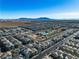 Aerial view of community with pool at 6952 Crescent Gold St, North Las Vegas, NV 89086