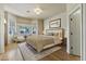 Spacious main bedroom with bay window and hardwood floors at 8840 Aurora Light Way, Las Vegas, NV 89123