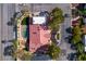 Bird's eye view of house, pool, and landscaping at 1870 Jasmine Joy Ct, Las Vegas, NV 89117