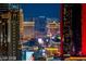 Stunning nighttime view of the city at 200 W Sahara Ave # 3008, Las Vegas, NV 89102