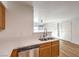 Modern kitchen features stainless steel appliances and white countertops at 3425 E Russell Rd # 264, Las Vegas, NV 89120