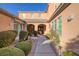 Elegant entry with a courtyard and fountain at 6 Caves Valley Ct, Henderson, NV 89052