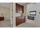 Storage or pantry area with wooden cabinets at 6 Caves Valley Ct, Henderson, NV 89052