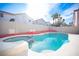 Inviting backyard pool with spa and patio area at 917 Scarlet Haze Ave, Las Vegas, NV 89183