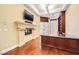 Spacious home office features built-in bookcases and a marble desk at 1278 Imperia Dr, Henderson, NV 89052