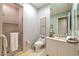 Clean and modern bathroom with a walk-in shower and updated vanity at 2747 Paradise Rd # 3403, Las Vegas, NV 89109