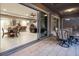 View through sliding glass doors to dining area and kitchen at 4202 San Alivia Ct, Las Vegas, NV 89141