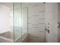 Spa-like bathroom with large shower and tub at 3726 Las Vegas Blvd # 2604, Las Vegas, NV 89158