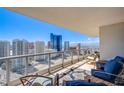 Enjoy breathtaking city views from this expansive balcony at 222 Karen Ave # 3305, Las Vegas, NV 89109