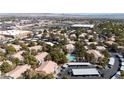 Aerial perspective of community with pool and parking at 3125 Casey Dr # 202, Las Vegas, NV 89120