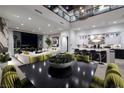 Elegant dining area with modern chairs and city views at 500 Overlook Rim Dr, Henderson, NV 89012