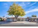 House exterior showcasing a tree and driveway at 26 Jade Cir, Las Vegas, NV 89106