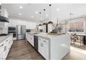 Modern kitchen with stainless steel appliances and large island at 2880 Josephine Dr, Henderson, NV 89044