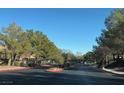 Gated community entrance with lush green trees at 8616 Willow Cabin St, Las Vegas, NV 89131