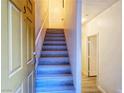 Interior view of staircase and hallway at 5935 Nuevo Leon St # 5, North Las Vegas, NV 89031