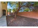 Small backyard with gravel and a tree at 1149 Casetto Ct, Henderson, NV 89052