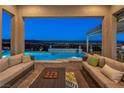 Relaxing patio with seating and city views at 11125 Mount Cass St, Las Vegas, NV 89141