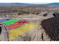 Aerial view showing lot location and surrounding area at 1124 Alpine Ledge Dr, Henderson, NV 89012