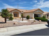 One-story house with landscaped yard and attached garage at 9916 Villa Ridge Dr, Las Vegas, NV 89134