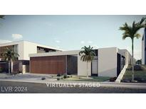 Modern home exterior with contemporary design at 1184 Royal Tesla Ct., Henderson, NV 89012