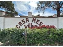 Entrance to Casa Mes Villas community at 6671 W Tropicana Ave # 103, Las Vegas, NV 89103