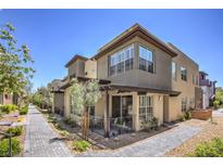 Modern two-story home with walkway and landscaping at 11286 Cactus Tower Ave # 101, Las Vegas, NV 89135