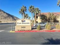 Cliff Shadows 3400 building entrance at 3325 Cactus Shadow St # 203, Las Vegas, NV 89129