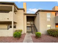 Building exterior showing stairs and landscaping at 3749 Carlyle Dr # 57, Las Vegas, NV 89115