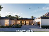 Virtually staged modern home with a courtyard at 8 Pebble Hills Ct, Las Vegas, NV 89141