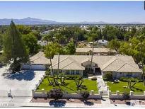 Single story home with large backyard and mountain views at 3747 E Quail Ave, Las Vegas, NV 89120