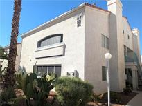 Building exterior with stucco finish and landscaping at 2725 S Nellis Blvd # 1071, Las Vegas, NV 89121