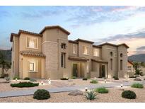 Modern two story home with neutral facade and landscaping at 190 Freeport View Pl, Henderson, NV 89011