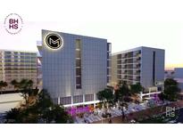 Modern building exterior with retail spaces on the ground floor at 924 S First St # 301, Las Vegas, NV 89101