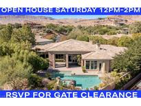 Luxury home with pool and mountain views; open house Saturday at 33 Promontory Ridge Dr, Las Vegas, NV 89135