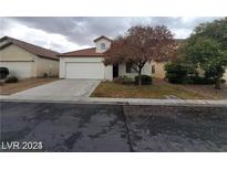 Single story home with attached garage at 7667 Borealis St, Las Vegas, NV 89123