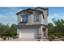 Two-story home with modern facade and garage at 653 N Water St, Henderson, NV 89015