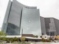 Vdara Hotel and Condo high rise building exterior view at 2600 Harmon Ave # 8019, Las Vegas, NV 89109