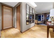 Elegant entryway with wood floors and modern design at 3750 Las Vegas Blvd # 2608, Las Vegas, NV 89158