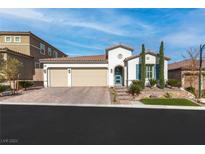 Beautiful single-story home with two-car garage and landscaped yard at 4000 Statuary St, Las Vegas, NV 89141