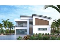 Modern two-story home with sleek design, attached garage, and landscaped grounds at , Henderson, NV 89012